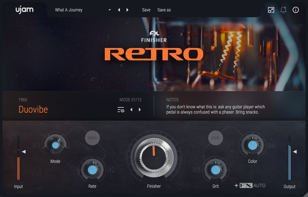 finisher retro ui